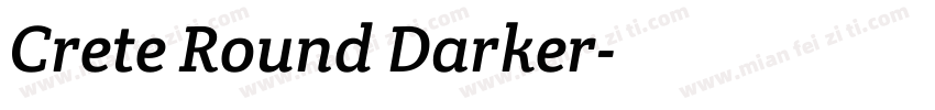 Crete Round Darker字体转换